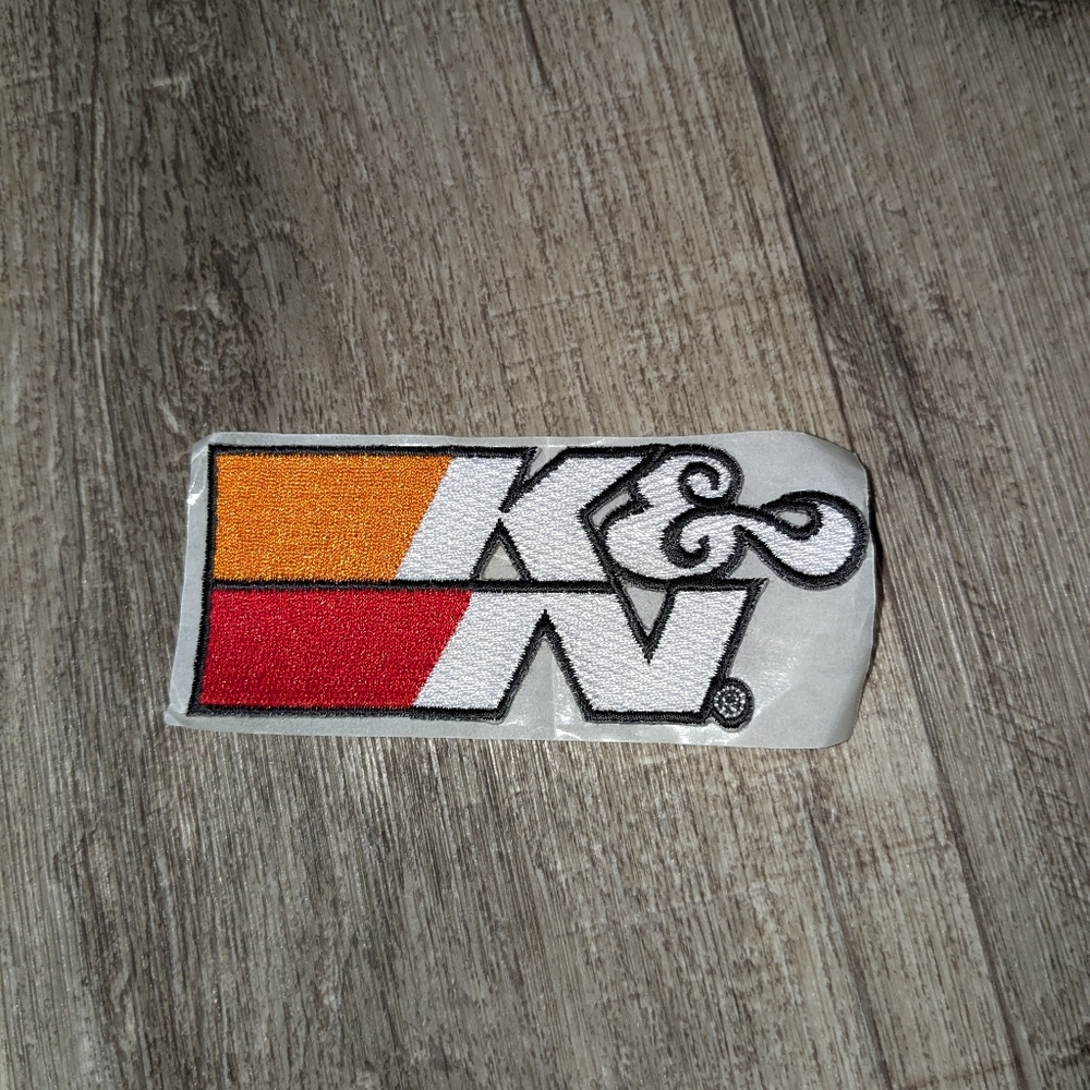 K&N Logo Iron On Patch For Leather/ Denim Vests